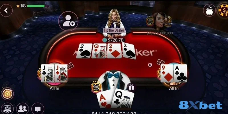 Những mẹo chơi bài poker đỉnh cao tại 8Xbet